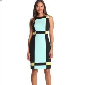 Maggy London Women's Colorblock Scuba Dress